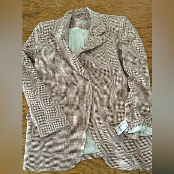 🏷️ BNWT Free People ‘Bowie’ Blazer (Ivory Combo) - Picture 3 of 13